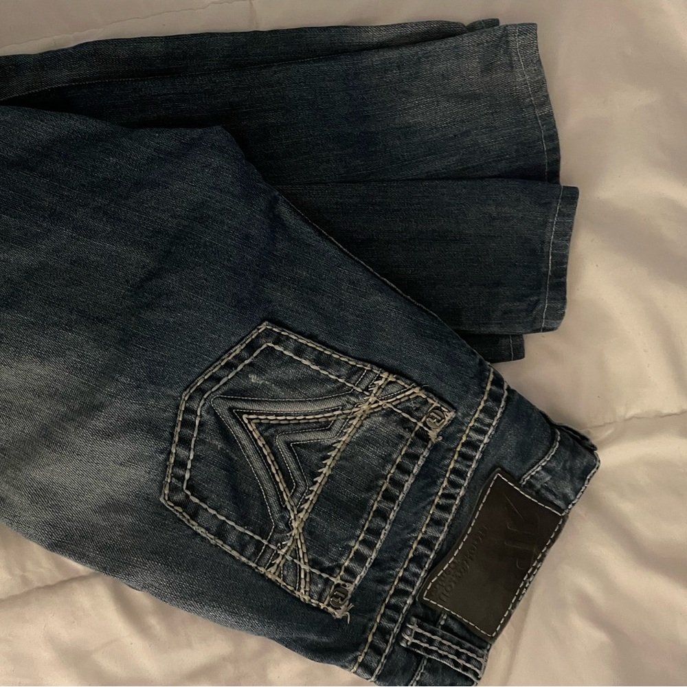Men's Bootcut Jeans in Dark Blue